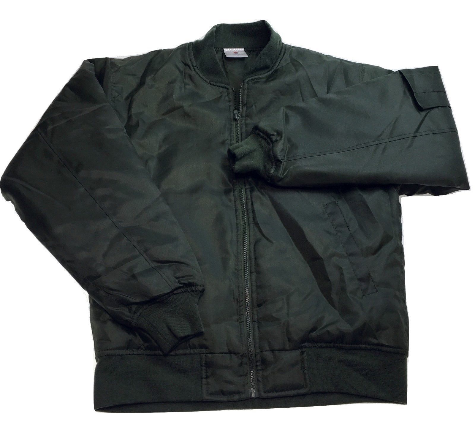 V563-BR-BJACK-BTLGRN-6XL-202503051510-00 Plus Size Quilted Jacket Zip Up Classic Padded Flight Flying Winter Big & Tall - Bottle Green - Bottle Green - 6XL - Image 1