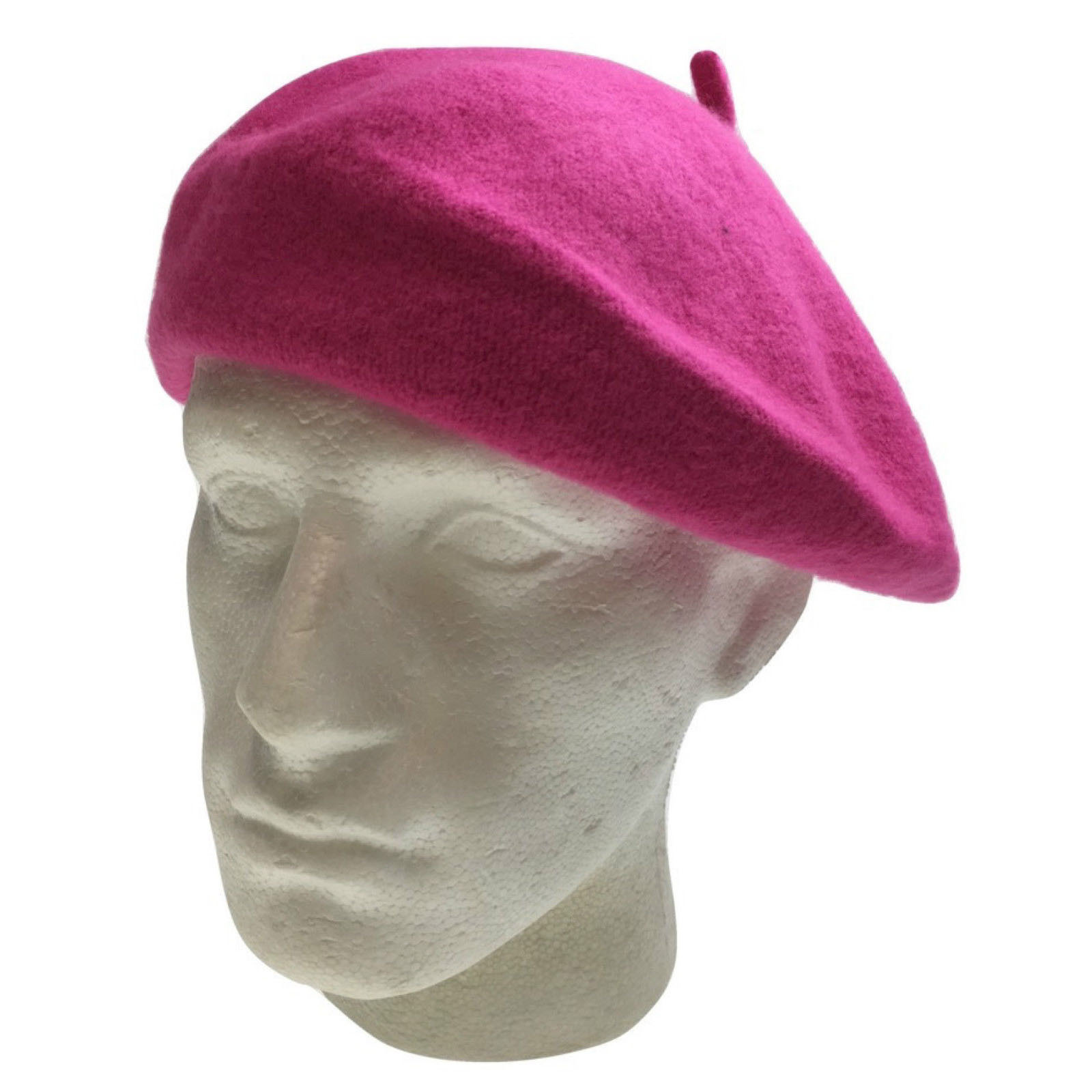 V563-BR-FRENCHBERET-PNK-202503051520-00 Unisex FRENCH BERET HAT sboy Military Cap Winter Warm Army Style Beanie - Pink - Image 1