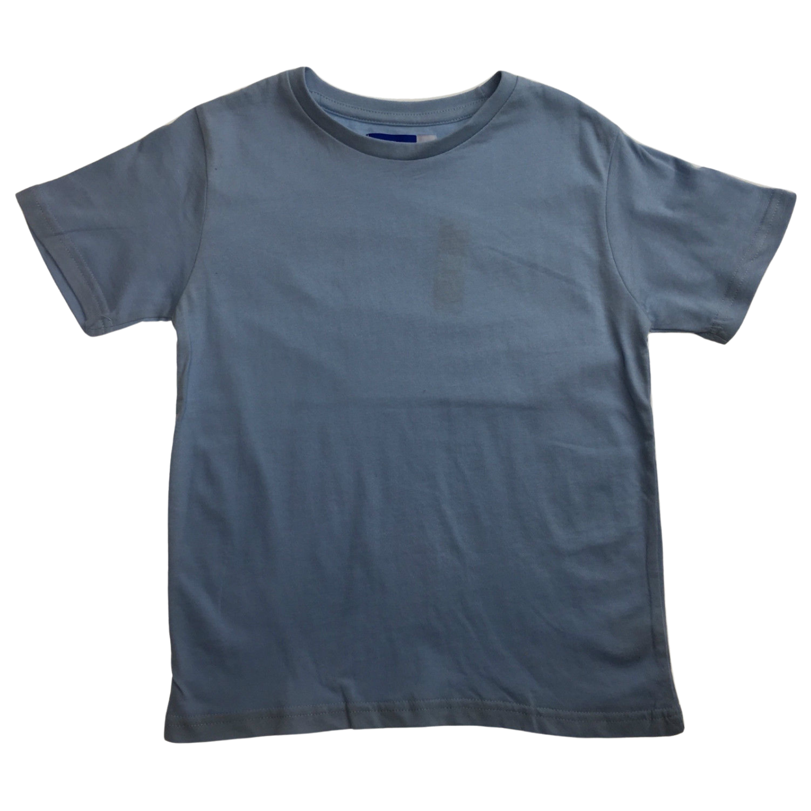 V563-BR-KDSPLAINTEE-SKYBLU-6-202503051110-00 KIDS PLAIN T SHIRT Childrens Child 100% COTTON Boys Girls Basic Blank Tee Top - Sky Blue - 6 - Image 1