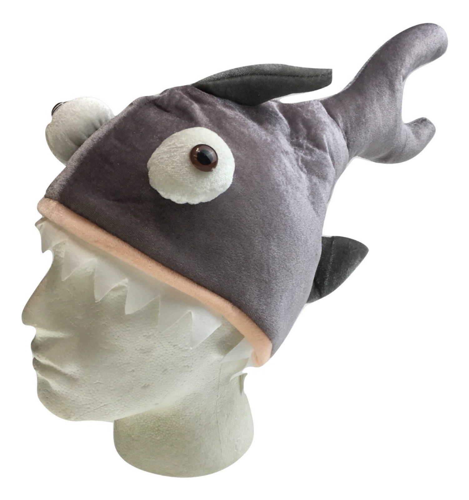 V563-CMA-SHARKHAT-184866-00 SHARK HAT Costume Accessory Fish Halloween Fancy Dress Up Party Cap Headgear - Image 1