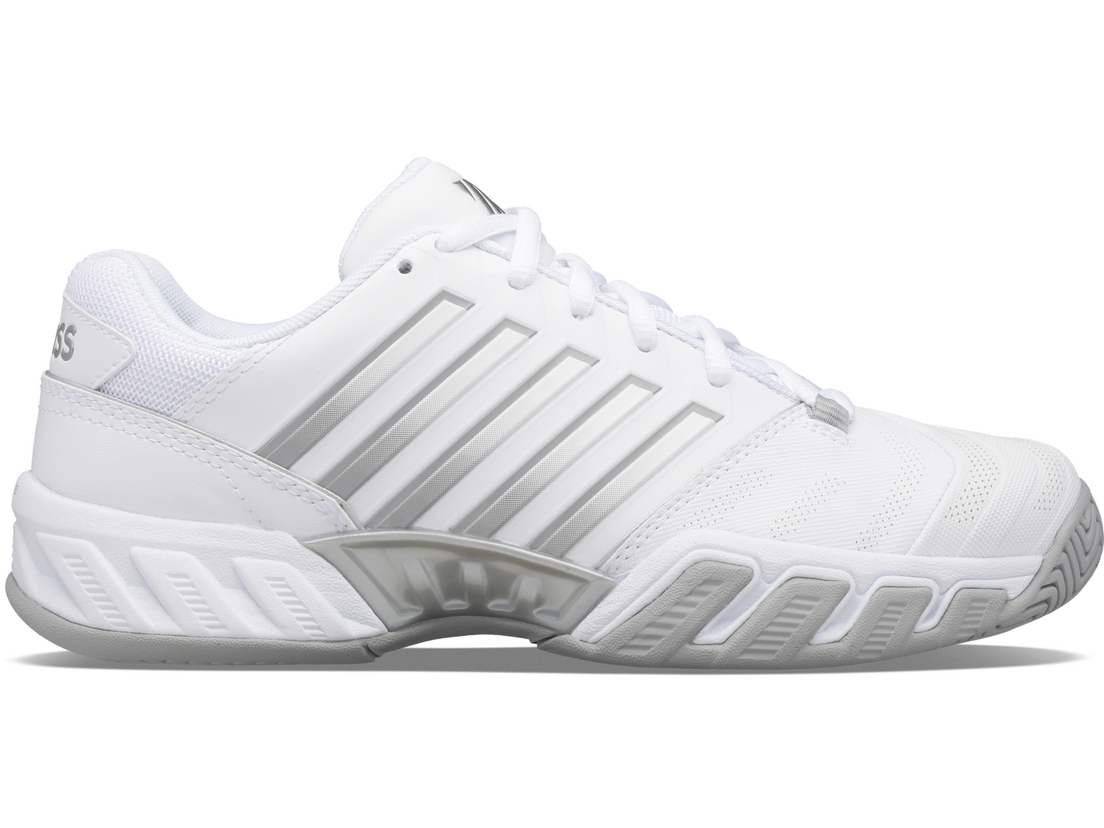V563-KSW96989138-95-202503051441-00 K-Swiss Womens Bigshot 4 AC Tennis Shoes - White/Silver - US 9.5 - Image 1