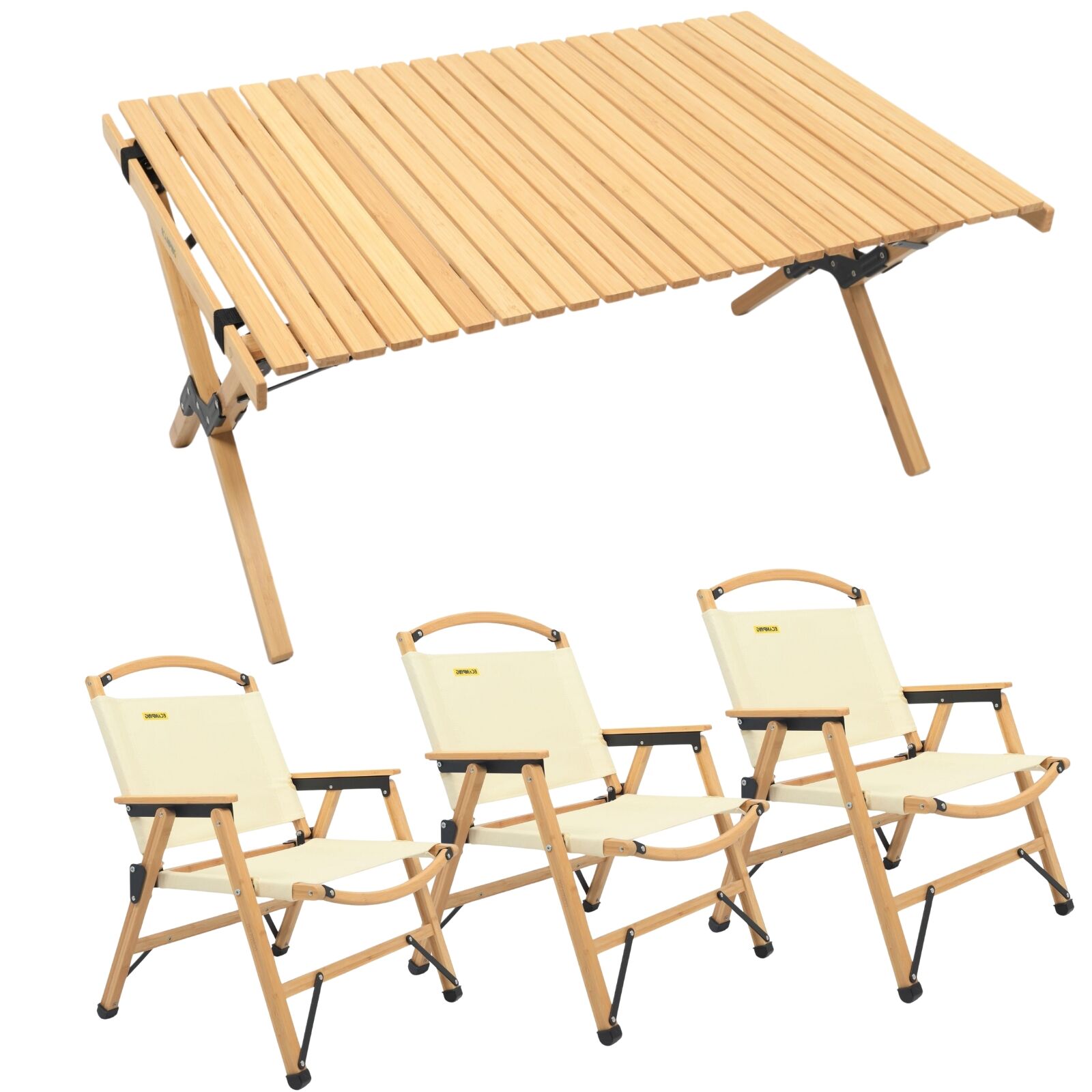 V563-MD-020MN_019M-NW__SET3-202503241706-00 3 Chairs & 1 Table Set Bamboo Camping Folding Portable Outdoor Picnic Travel BBQ - Image 1