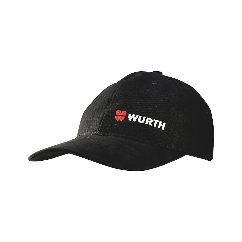 V563-OWTE1150109611-174029-00 Wurth Baseball Cap Hat 100% Cotton - Black - Image 1