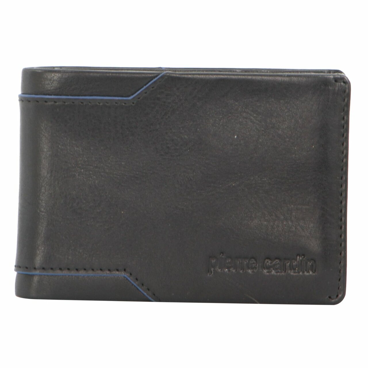 V563-PC-3390-BLK-174284-00 Pierre Cardin Mens Soft Italian Leather Slimline Bi-Fold Wallet - Black - Image 1
