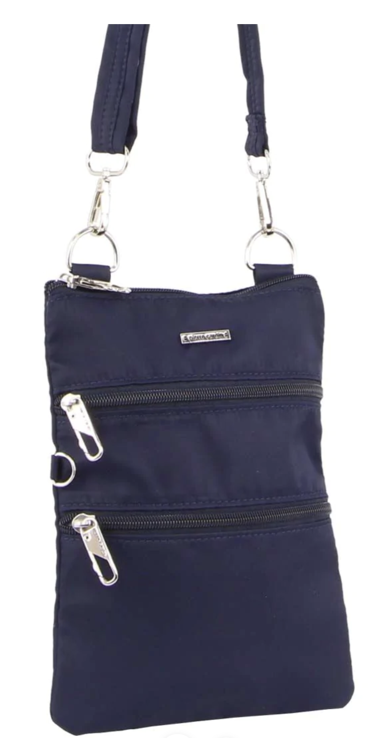 V563-PC3157-NAVY-149384-00 Pierre Cardin Anti-Theft RFID Ladies Cross Body Bag Slash Proof Crossbody Women - Navy - Image 1