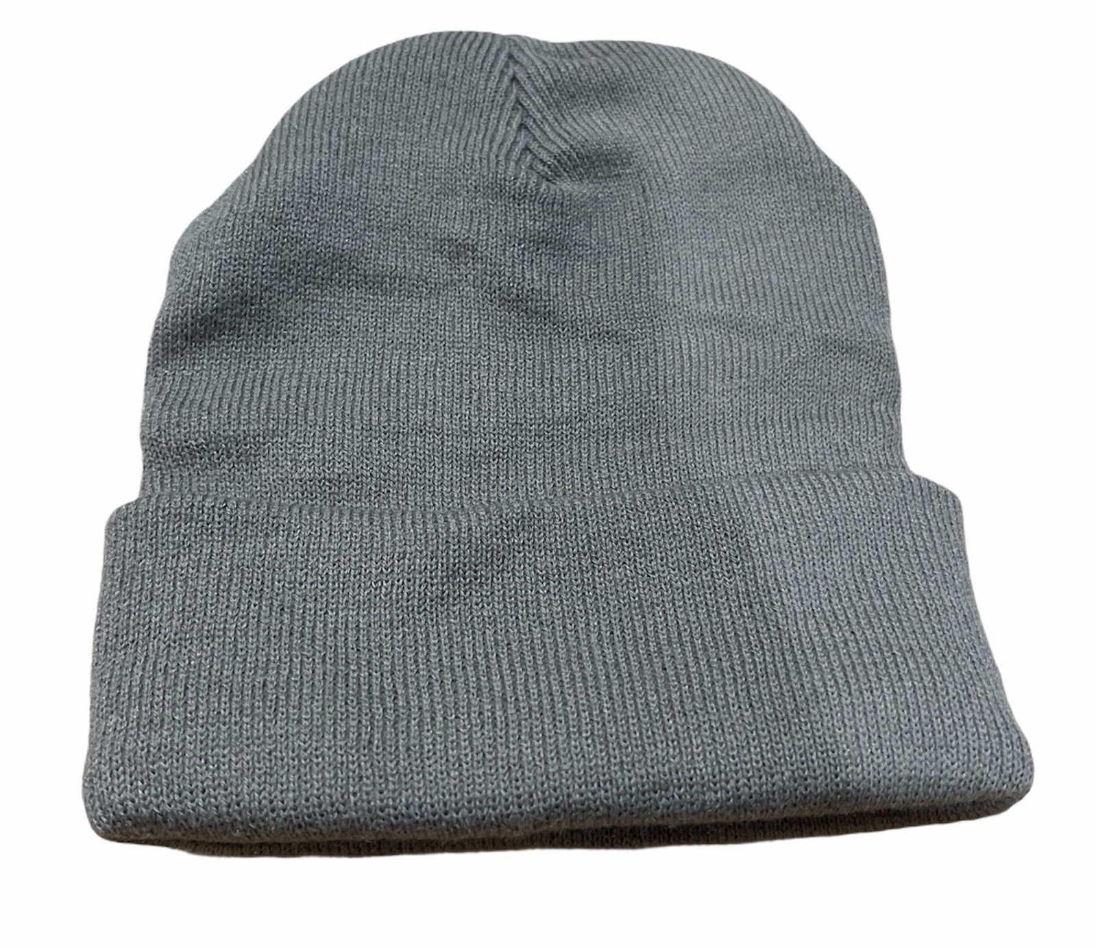 V563-PLAINBEANIE-BGE-197252-00 PLAIN BEANIE Unisex Mens Womens Winter Warm Hat Ski Cap Knit One Size - Grey - Image 1