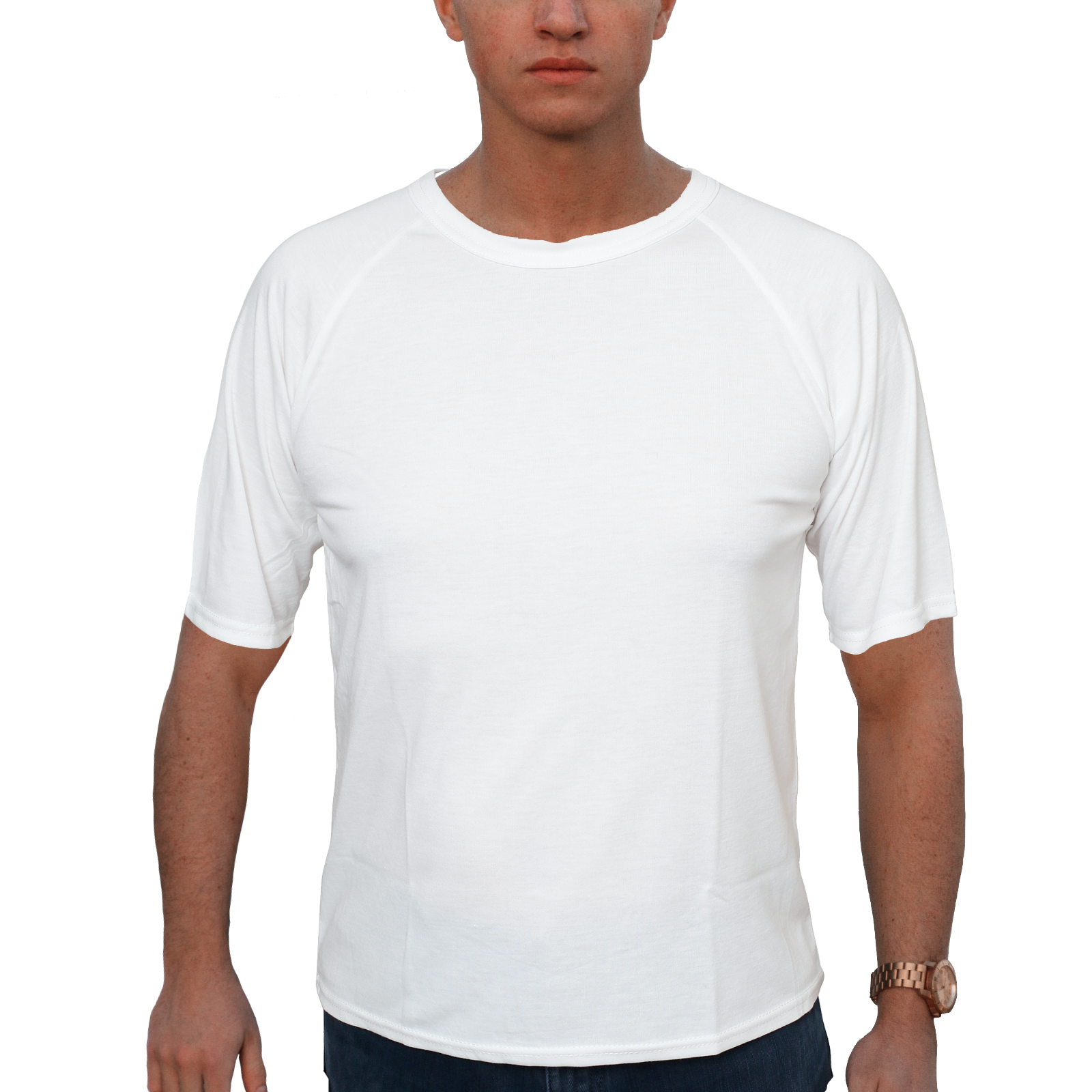 V563-SI-060-NATURAL-S-202503030930-00 Mens Merino Wool Blend Short Sleeve Thermal Top Underwear Thermals Base Layer - Natural - S - Image 1