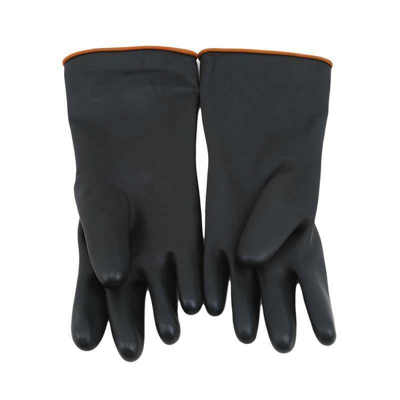 V563-SUNGLOVES-1PK-174077-00 Latex Gloves Rubber PPE Industrial Anti Chemical Acid Heavy Duty Work - Image 1