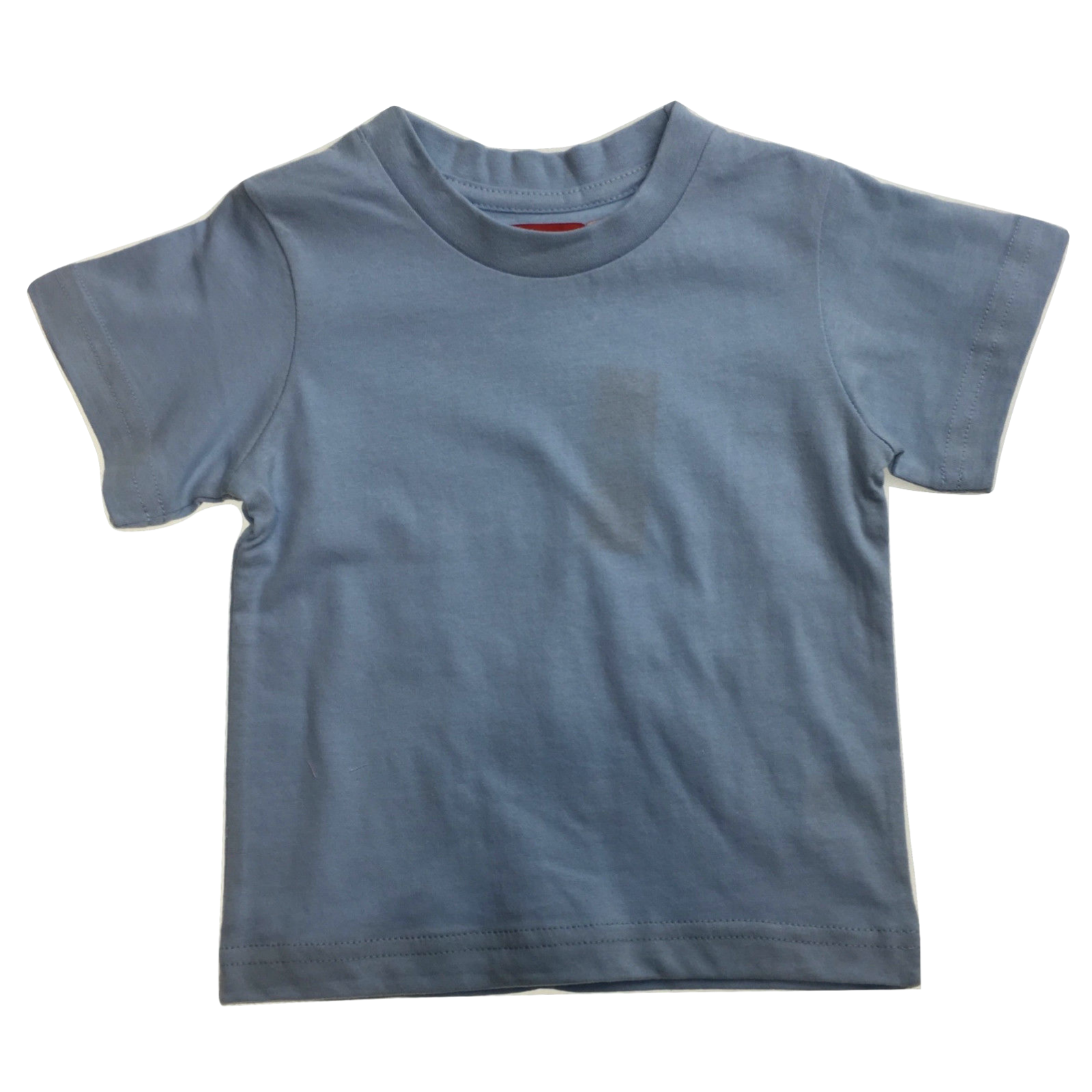 V563-TOODLER-TNSHIRT-SKYBLU-0-202503051721-00 TODDLER PLAIN T SHIRT 100% COTTON Basic Blank Tee Top Teen Teenager Crew Kids - Sky Blue - 0 - Image 1