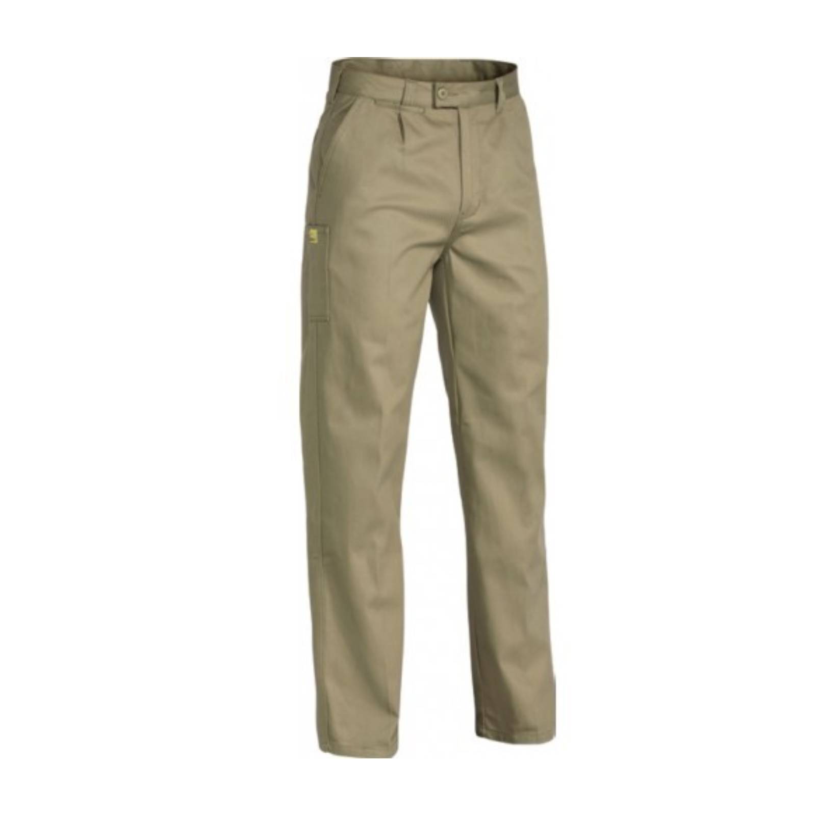V563-VRP6007-KHA-82-202503052058-00 Bisley Mens Insect Protection Drill Work Pants Trousers - Khaki - 82cm - Image 1