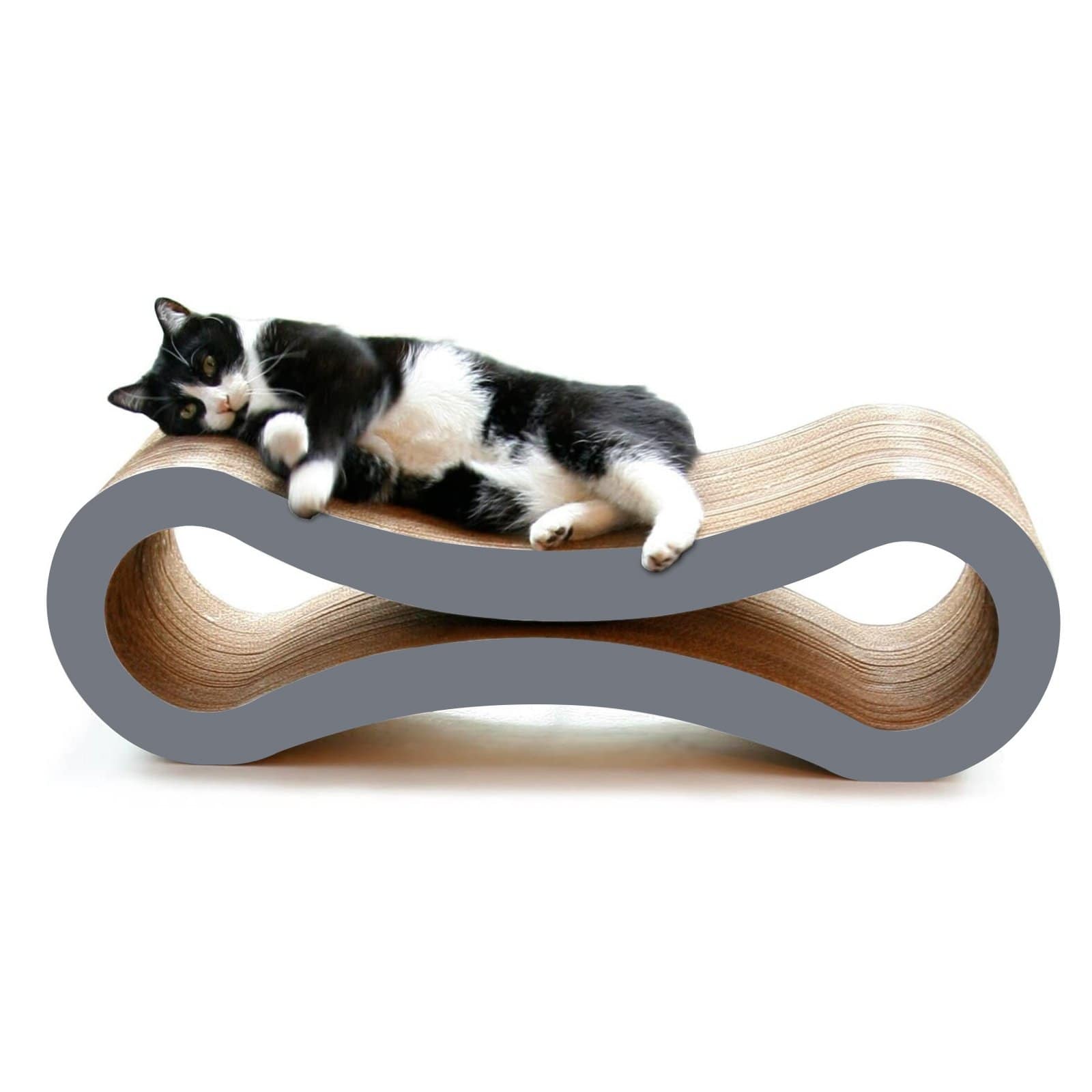 V568-MPSY-658G-140768-00 Cat Scratcher Infinity Lounge, Storm Grey - Image 1