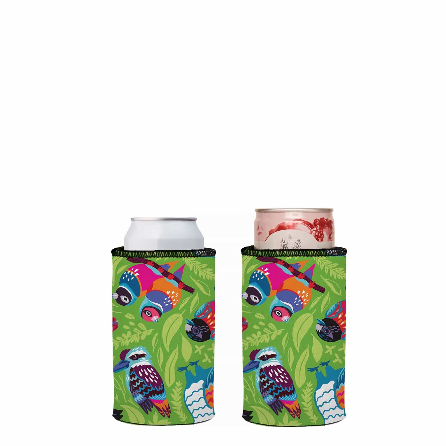 V570-ST-2023-A-2-202503260830-00 Aussie Birds III Stubby Cooler 2-Pack - Standard - Image 1