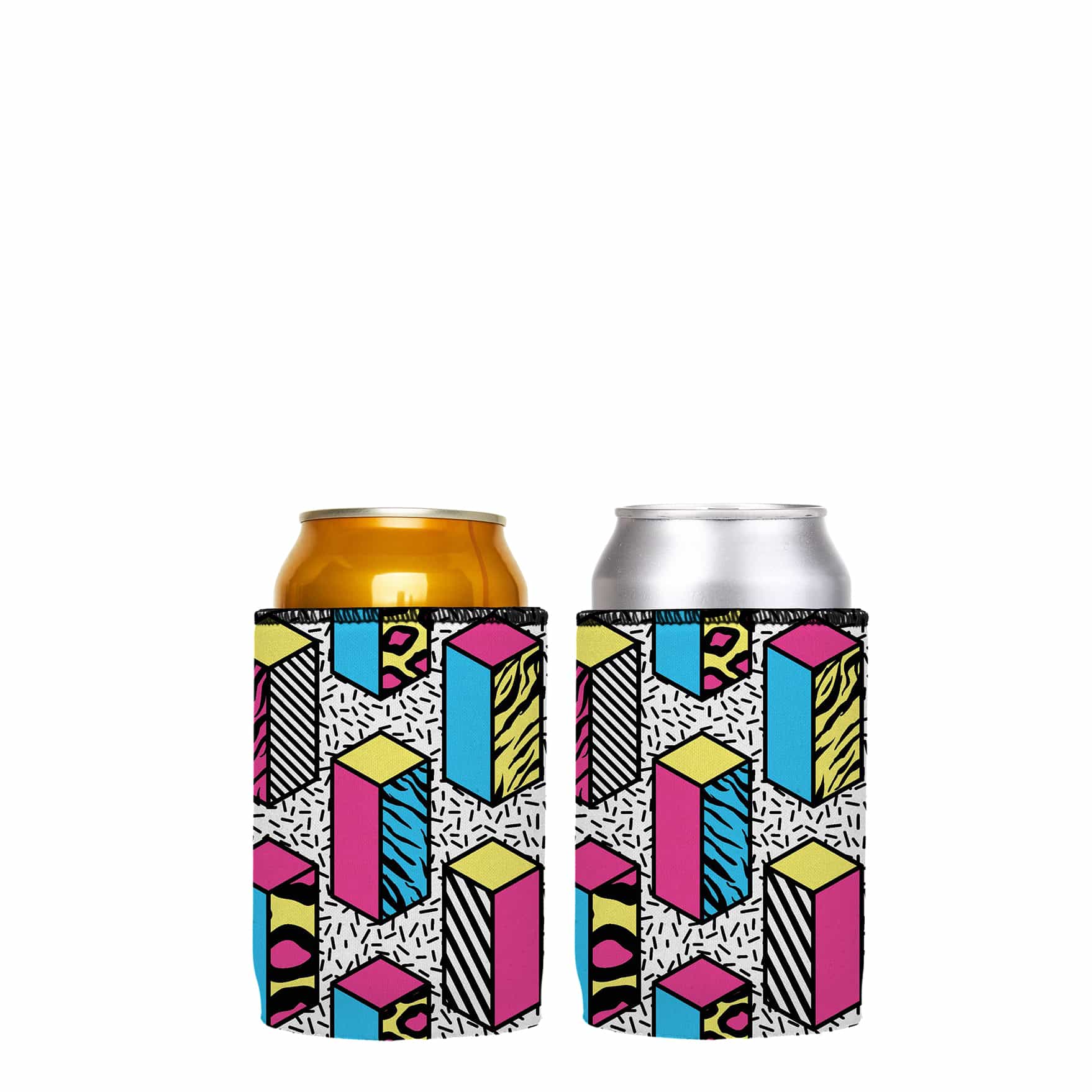 V570-ST-2917-A-2-202503260906-00 80s Allover Stubby Cooler 2-Pack - Standard - Image 1