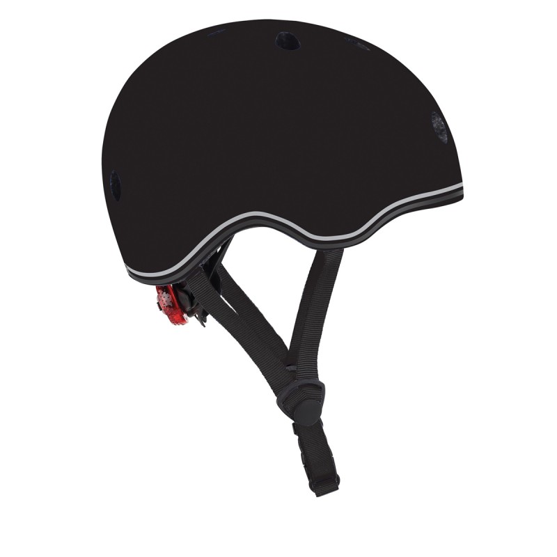 V572-508-120-AUS-202503280131-00 Globber Kids Helmet w/Flashing LED Light Xs/S - Black 51-55 cm - Image 1