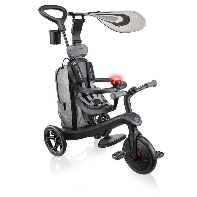 V572-633-120-AUS-202503280131-00 Globber EXPLORER Trike 4in1 DELUXE PLAY -Black/Grey - Image 1