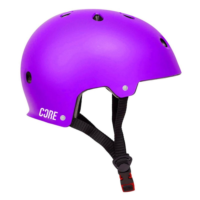 V572-COR-BASH-PU-SM-202503282120-00 CORE Action Sports Helmet - Purple - S/M - Image 1