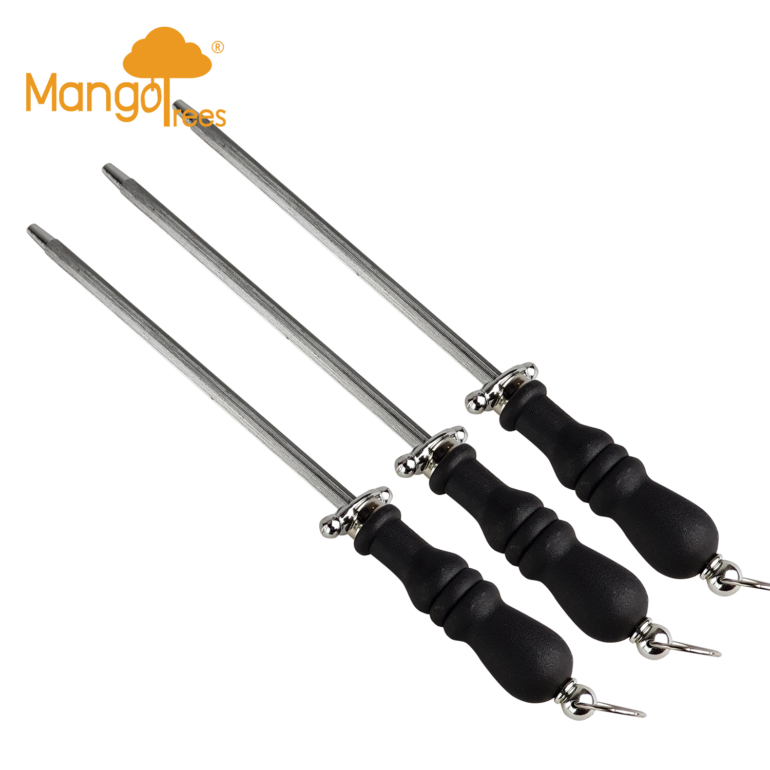 V574-SHARPENINGSTEEL20X3-131608-00 Knife Sharpening Steel Set of 3 - Image 1