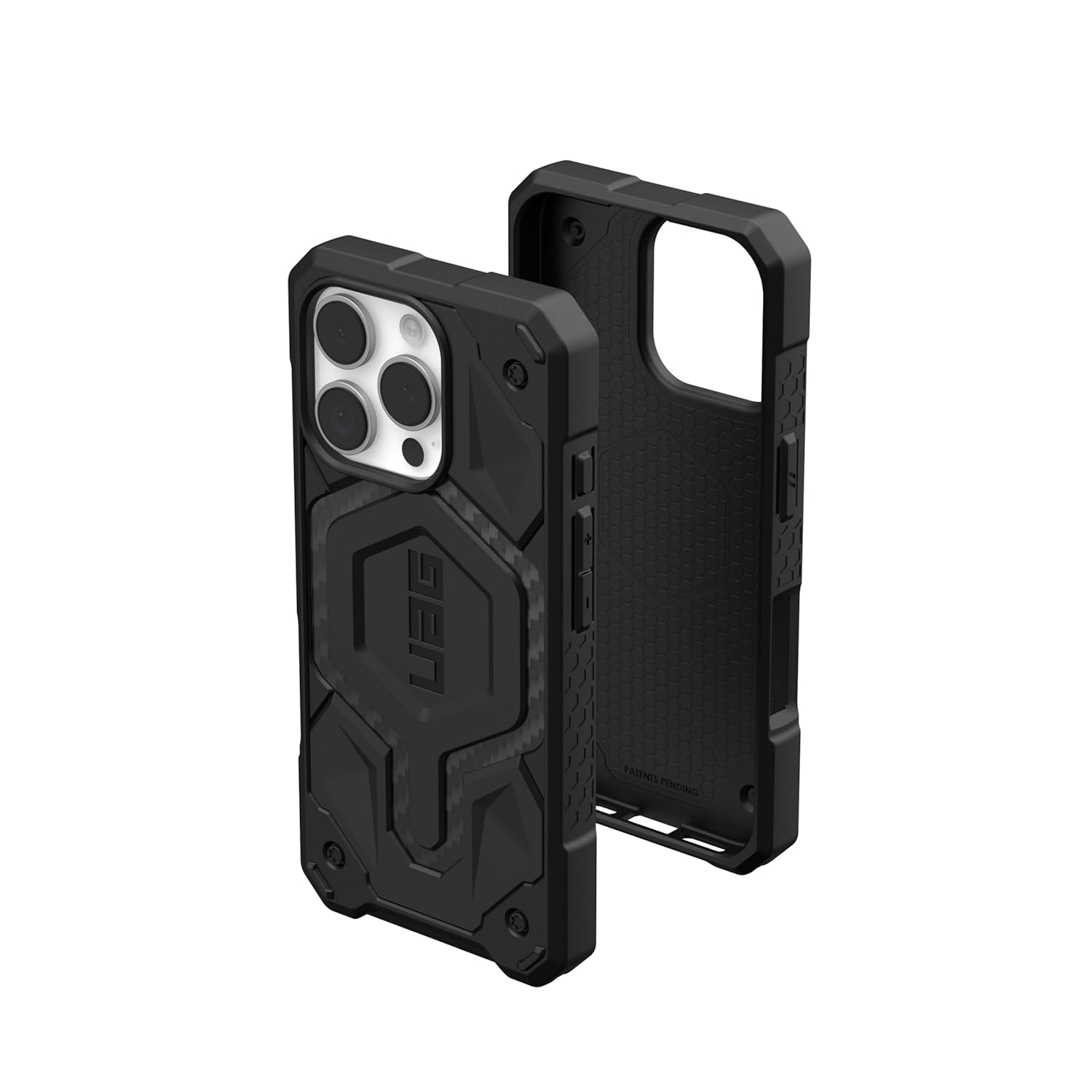 V578-114456114242-226529-00 UAG Monarch Pro Back Case for iPhone 16 Pro - Carbon Fiber - Image 1