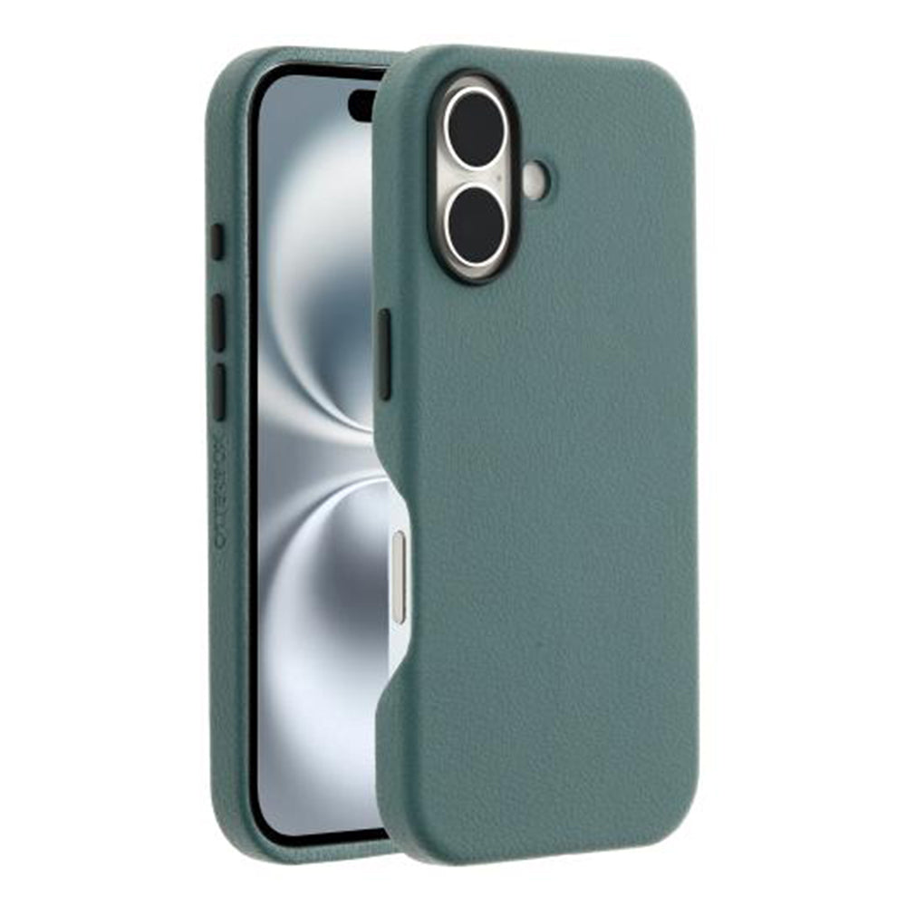 V578-77-96293-226467-00 OtterBox Symmetry Cactus Leather Back Case for iPhone 16 - Green - Image 1