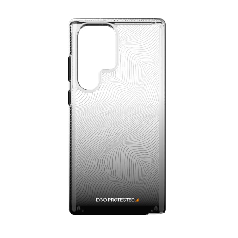 V578-EFCDUAE284BLA-226600-00 EFM Aspen Case Armour D3O Crystalex Samsung Galaxy S23 Ultra - Black Gradient - Image 1
