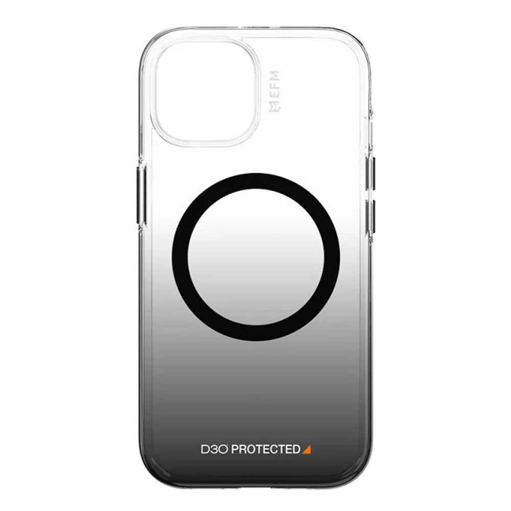 V578-EFCDUAE605BLA-226569-00 EFM Aspen D3O Case Armour iPhone 15 - Clear/Black - Image 1
