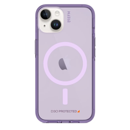 V578-EFCTAAE195PUR-226616-00 EFM Alta Case Magsafe Armour with D3O Crystalex For iPhone 13 (6.1")/iPhone 14 (6.1") - Purple - Image 1