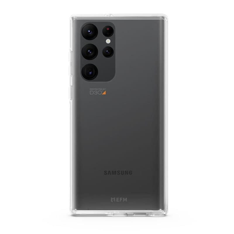 V578-EFCTASG281CLE-226656-00 EFM Alta Case Armour with D3O Crystalex for Samsung Galaxy S22 Ultra (6.8) - Crystal Clear - Image 1