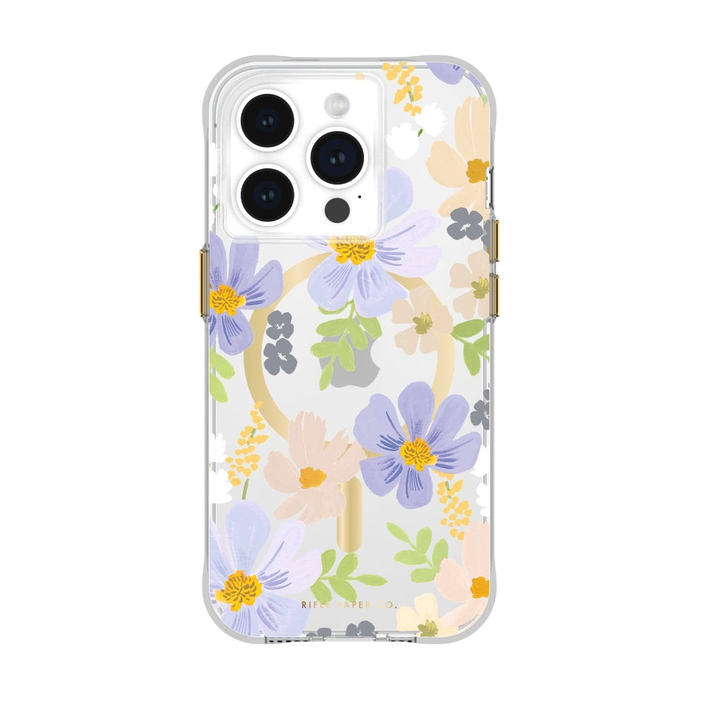 V578-RP051426-226560-00 Case-Mate Rifle Paper MagSafe Case For iPhone 15 Pro - Pastel Marguerite - Image 1
