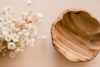 Flower Wooden Bowl - Image 1