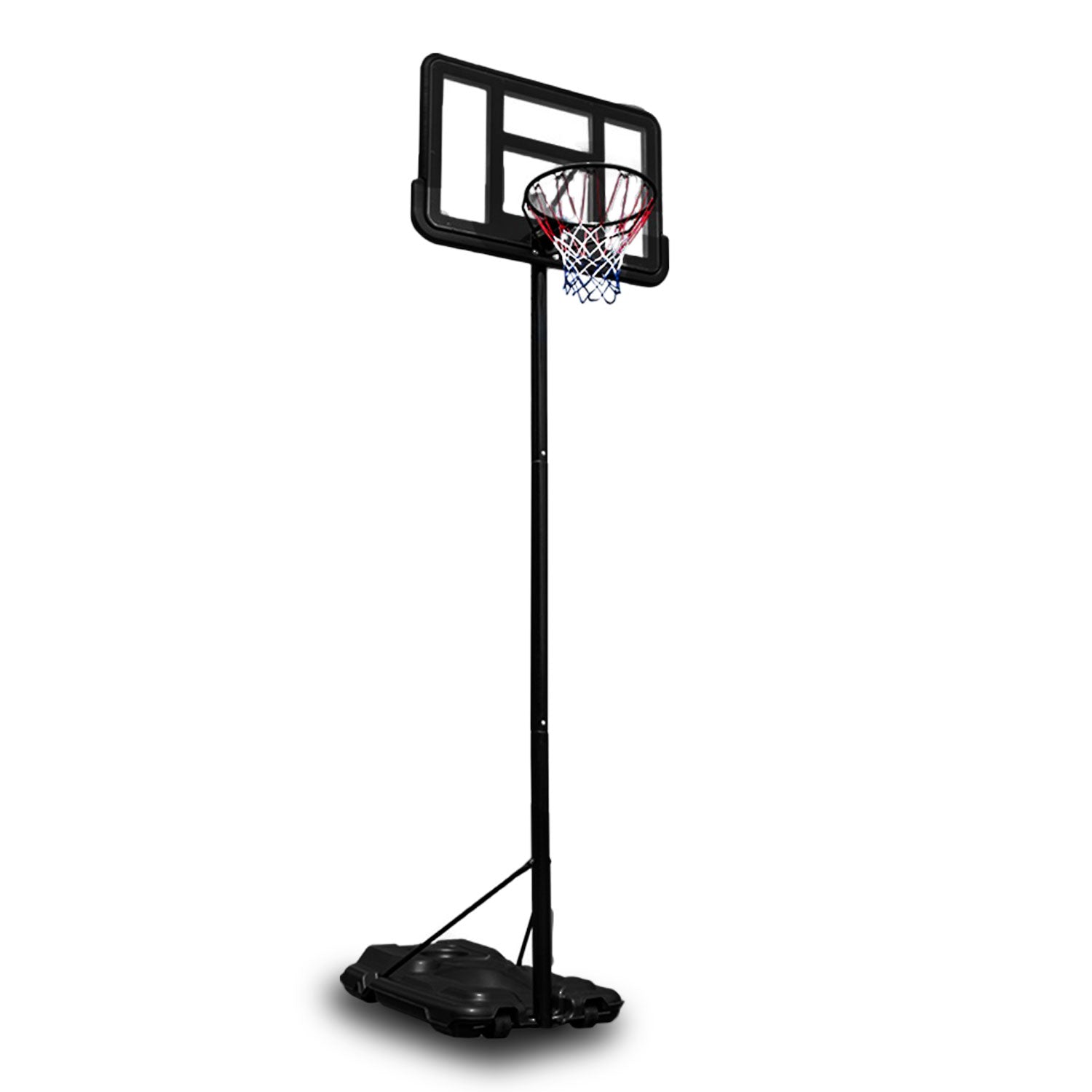 V610-BAS-0021A-218971-00 Basketball Hoop Stand System Portable Adjustable Height Ring Backboard Net Rim - Image 1