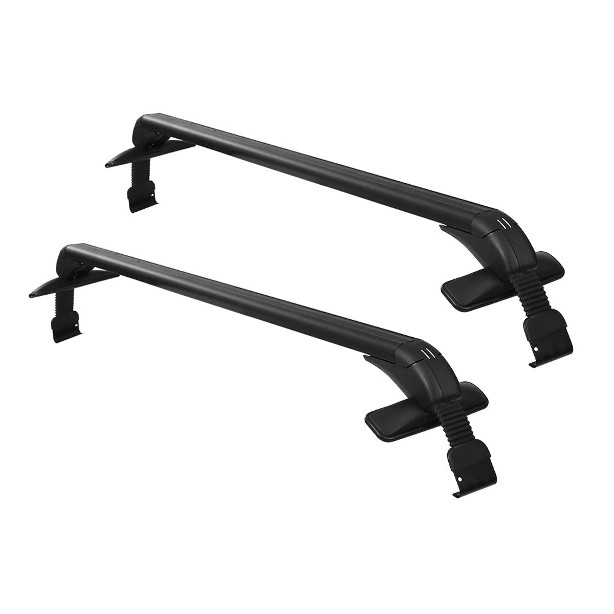 V610-CAR-HGCR-100-219064-00 100cm Universal Car Roof Racks Carrier Adjustable Cross Bars Aluminium Alloy Lockable - Image 1