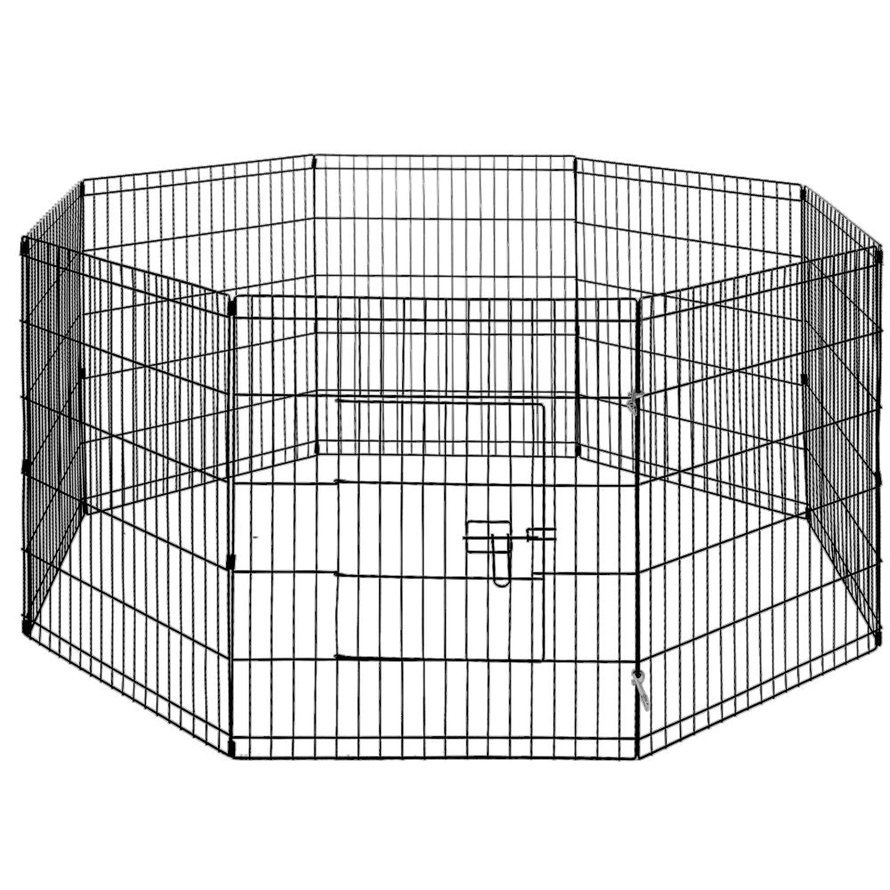 V610-FLATIRON-30-219016-00 30" 8 Panel Pet Dog Playpen Puppy Exercise Cage Enclosure Fence Play Pen - Image 1