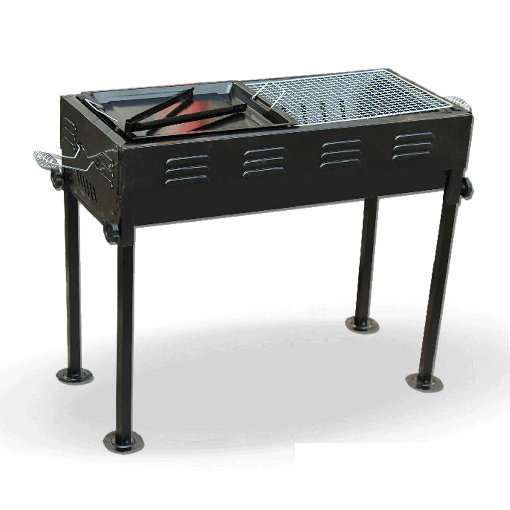 V610-MEDBQ-218867-00 Portable Outdoor Mangal BBQ Grill Charcoal Shish Kebab Shashly Picnic Camping - Image 1