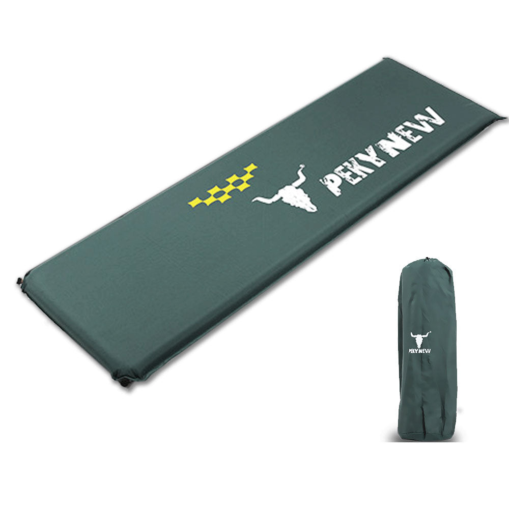 V610-PKY1013-GR-SIN-218856-00 Self Inflating Joinable Mat Pad Air Bed Camping Single - green - Image 1