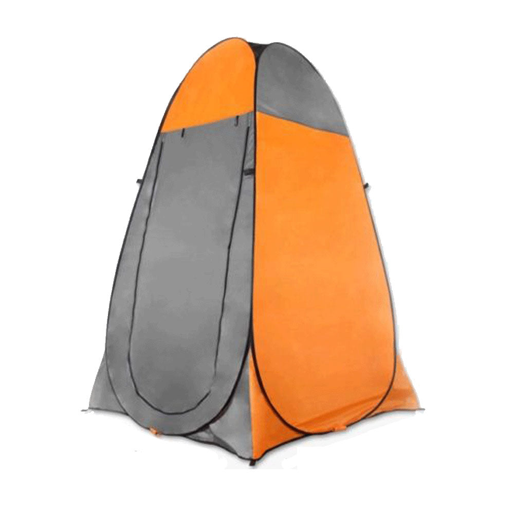 V610-POPSHOTEN-OR-218875-00 Pop Up Camping Shower Toilet Tent Outdoor Privacy Portable Change Room Shelter - orange - Image 1