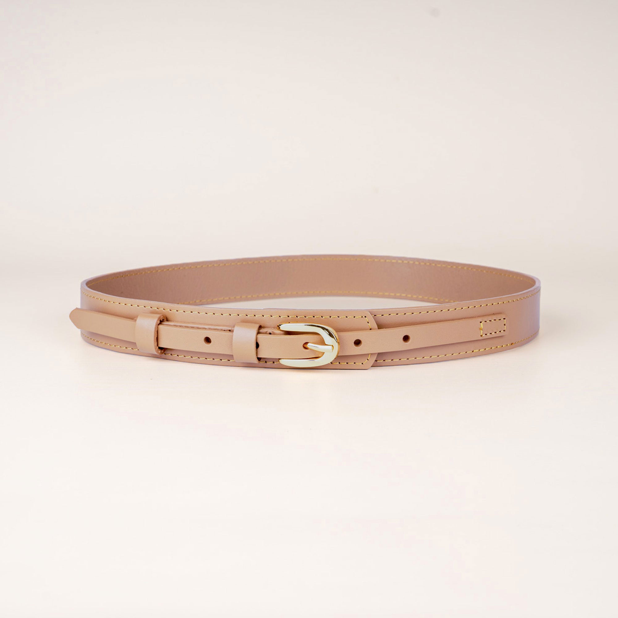 V629-PZ-WGLB02-LKG69-150472-00 Peroz Arcangela Women's Light Khaki Waist Belt - Image 1