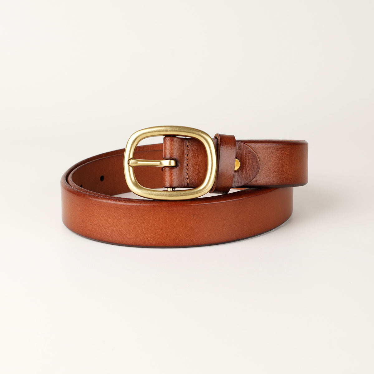 V629-PZ-WGLB09-BG77-150480-00 Peroz Arianna Women's Tan Leather Belt - Image 1