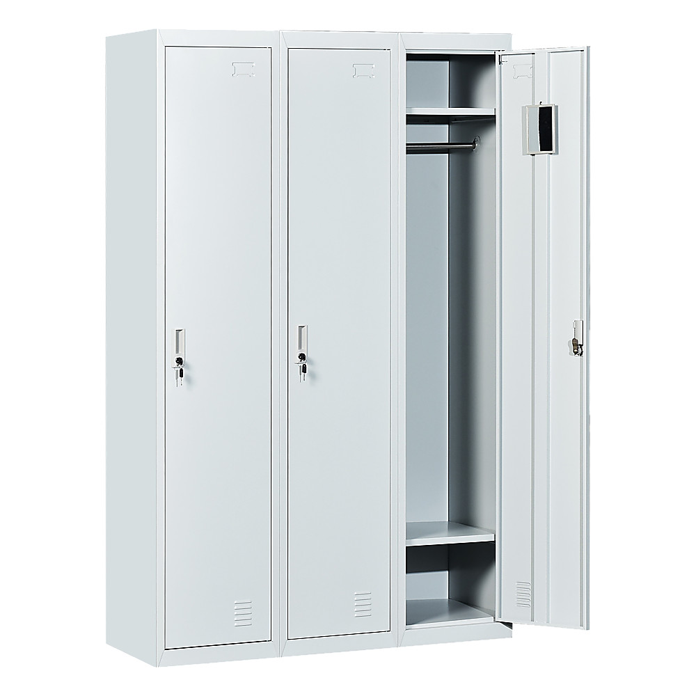 V63-759865-8698-00 Three-Door Side by Side Office Gym Shed Storage Locker - Image 1