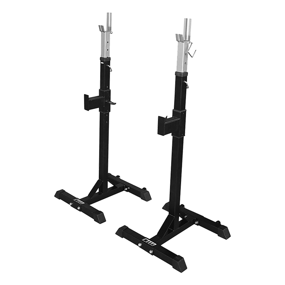V63-759965-8704-00 Squat Rack Stand Pair Bench Press Weight Lifting Barbell - Image 1