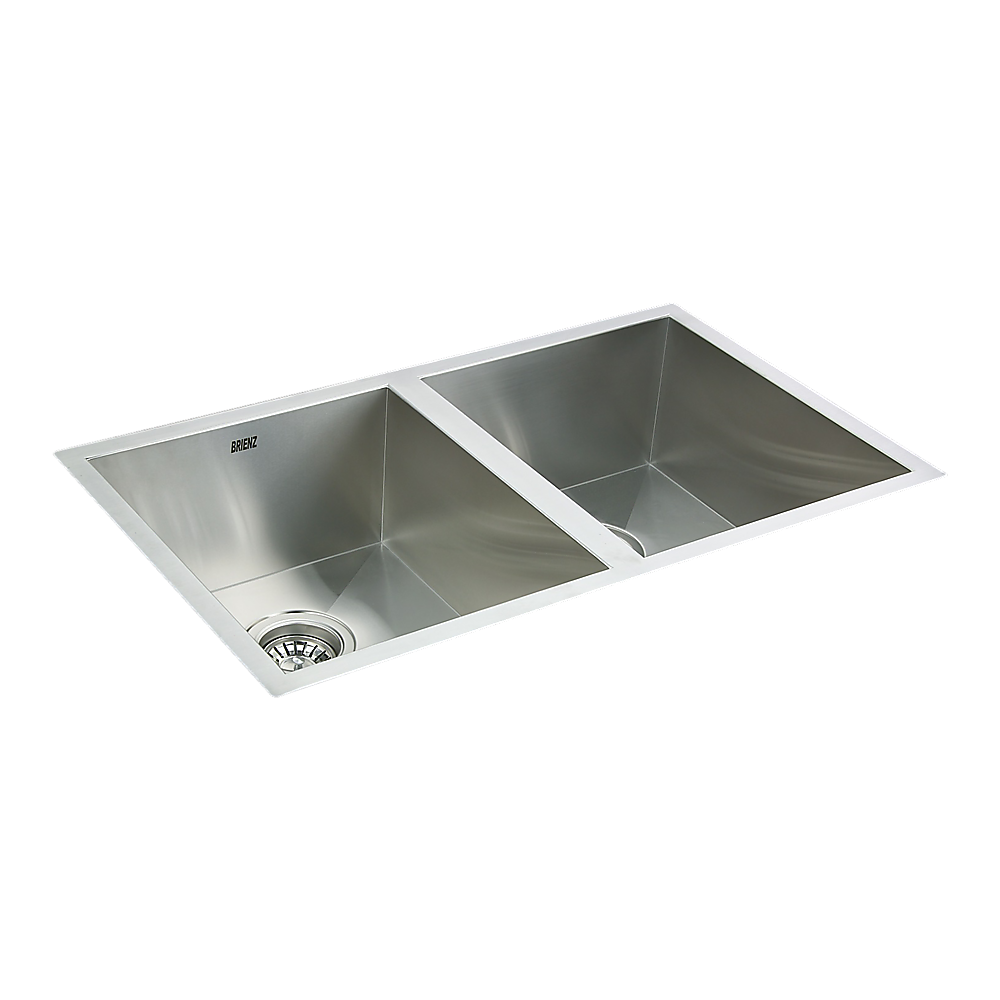 V63-770065-8857-00 770x450mm Handmade Stainless Steel Undermount / Topmount Kitchen Sink with Waste - Image 1