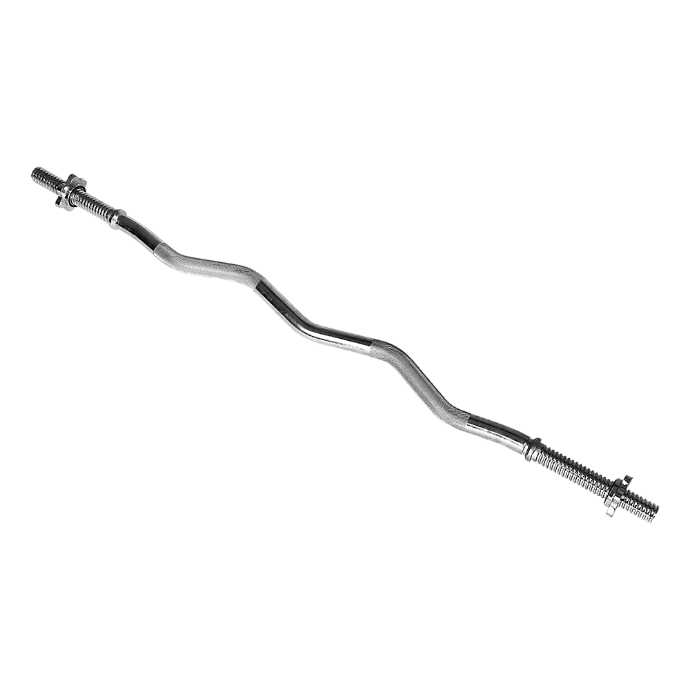 V63-770275-8858-00 Curl Bar Barbell Heavy Duty EZ with Spinlock Collars - Image 1