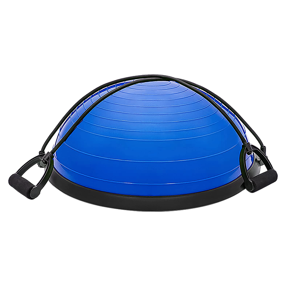 V63-771405-8879-00 Gym Balance Core Ball with Resistance Strap - Image 1