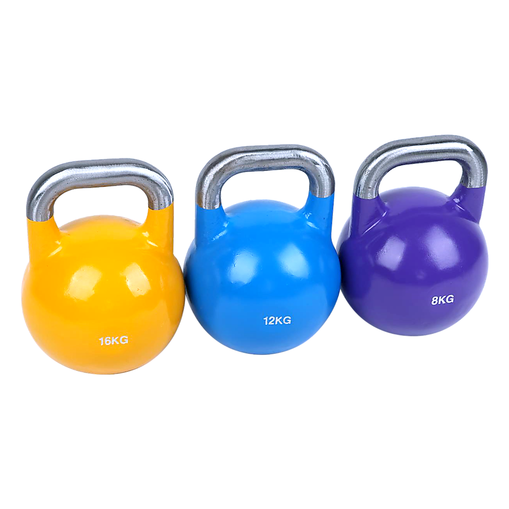 V63-782545-8985-00 8KG, 12KG, 16KG Pro-Grade Steel KettleBell Set - Image 1