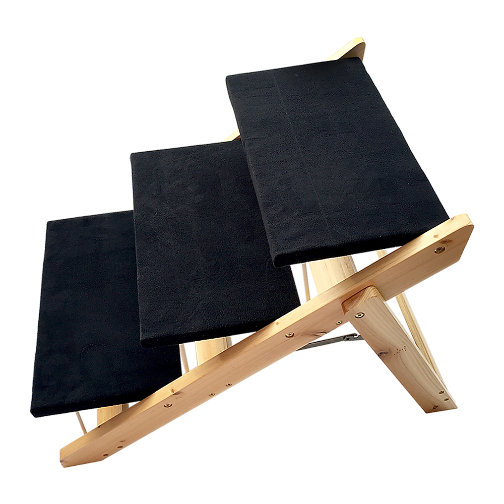 V63-820173-9479-00 3 Steps Portable Dog Cat Pet Stairs - Image 1