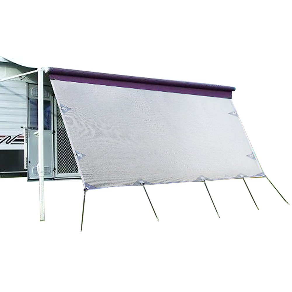 V63-823581-202505201506-00 4.3m Caravan Privacy Screen Side Sunscreen Sun Shade for 15' Roll Out Awning - Image 1