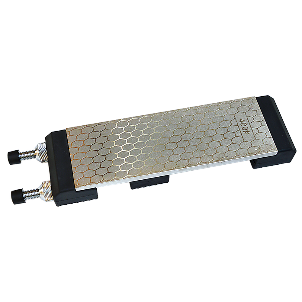 V63-825451-18458-00 Double-Sided Diamond Knife Sharpeners Sharpening Stone W/ Stone Holder - Image 1