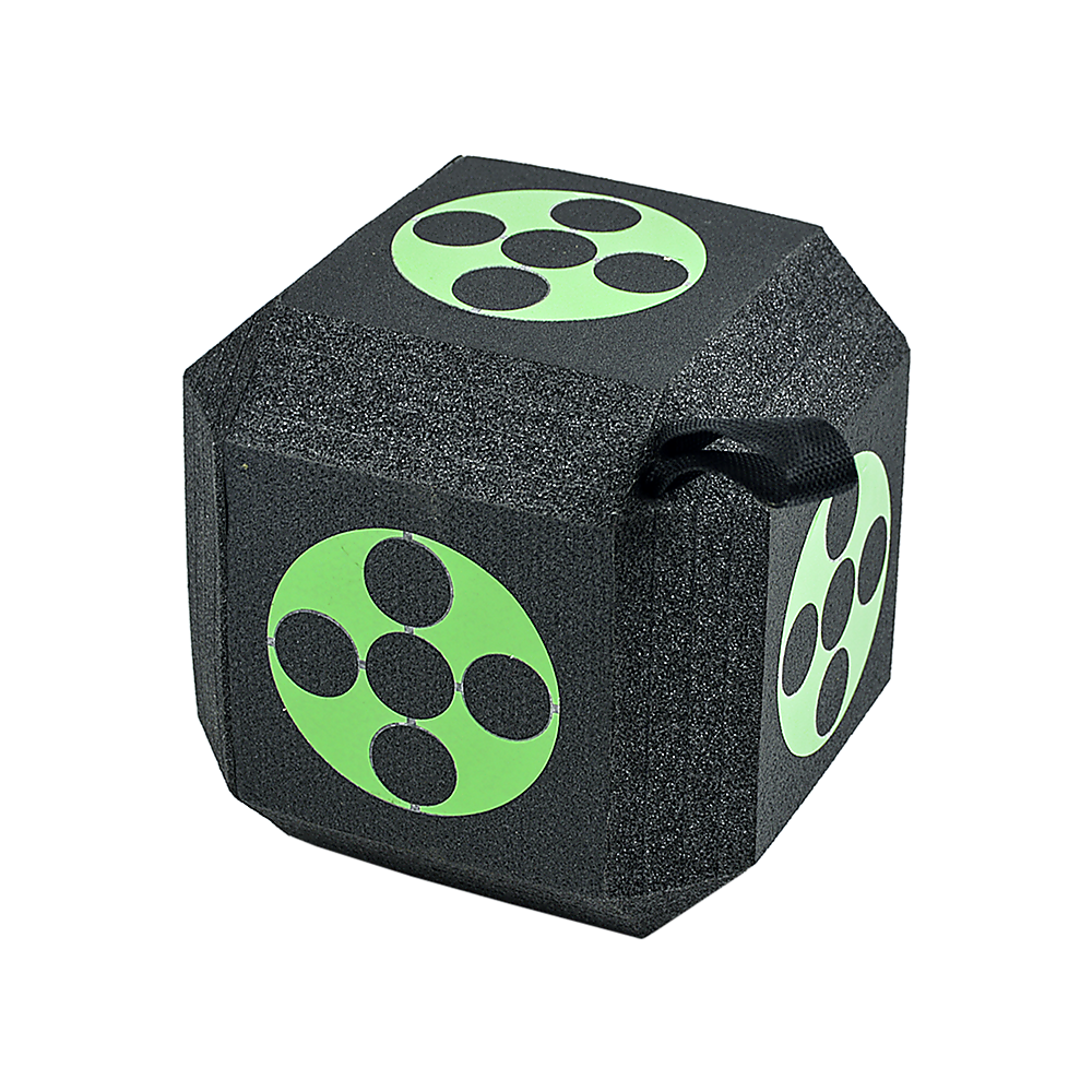 V63-827081-202508201641-00 Archery 3D Dice Target Cube Reusable 18 Sides 23CM Self Healing XPE Foam Target - Image 1