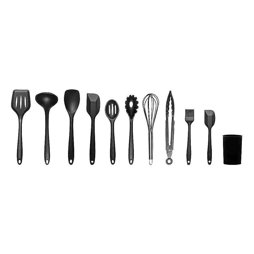 V63-828121-26451-00 11pcs Kitchen Utensil Set Silicone Heat-Resistant Non-Stick Kitchen Utensils kit - Image 1