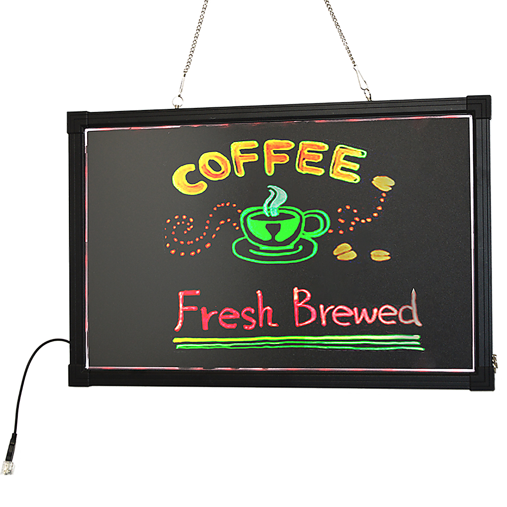 V63-828211-26461-00 40x60cm LED Drawing Writing Board Fluorescent Light Up Sensory Play - Image 1