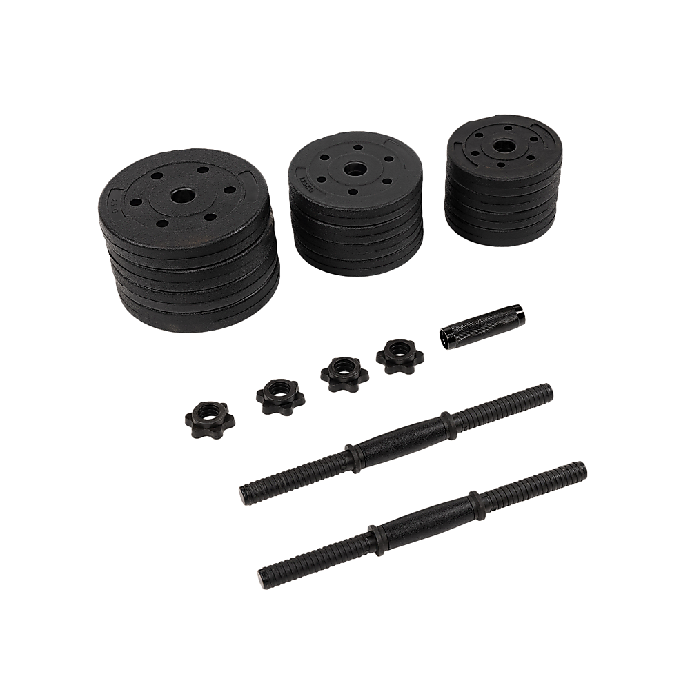 V63-831711-26376-00 20kg Dumbbell Set Home Gym Fitness Exercise Weights Bar Plate - Image 1